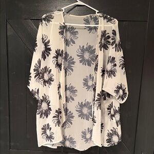 Floral Sheer Kimono Cardigan